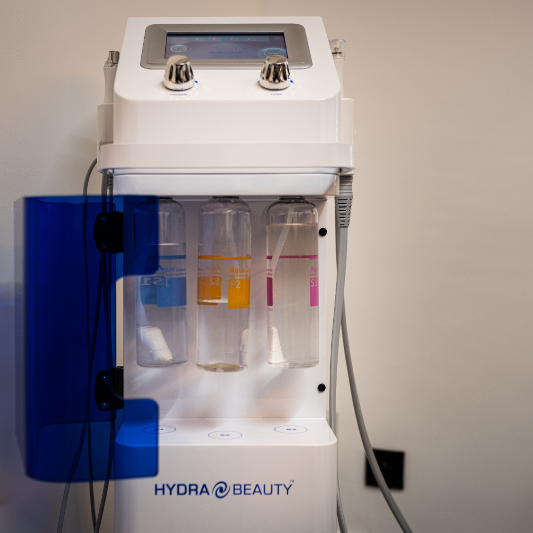 hydrabeauty device with liquids