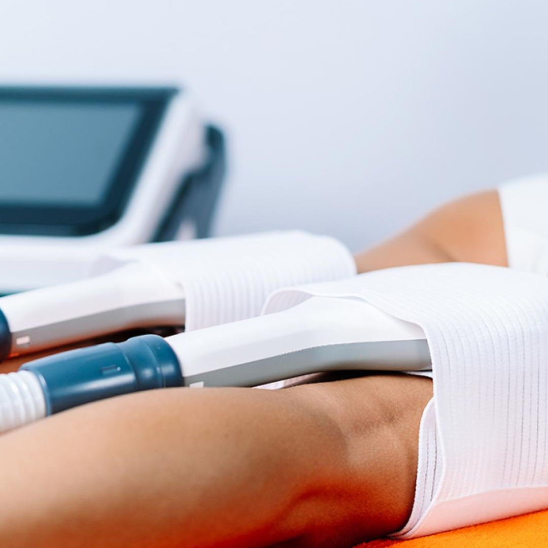 Body sculpting treatment with Z-Tone device